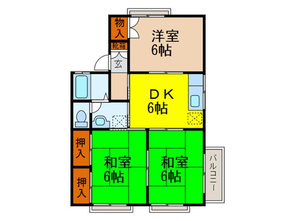 メゾンフレールの物件間取画像